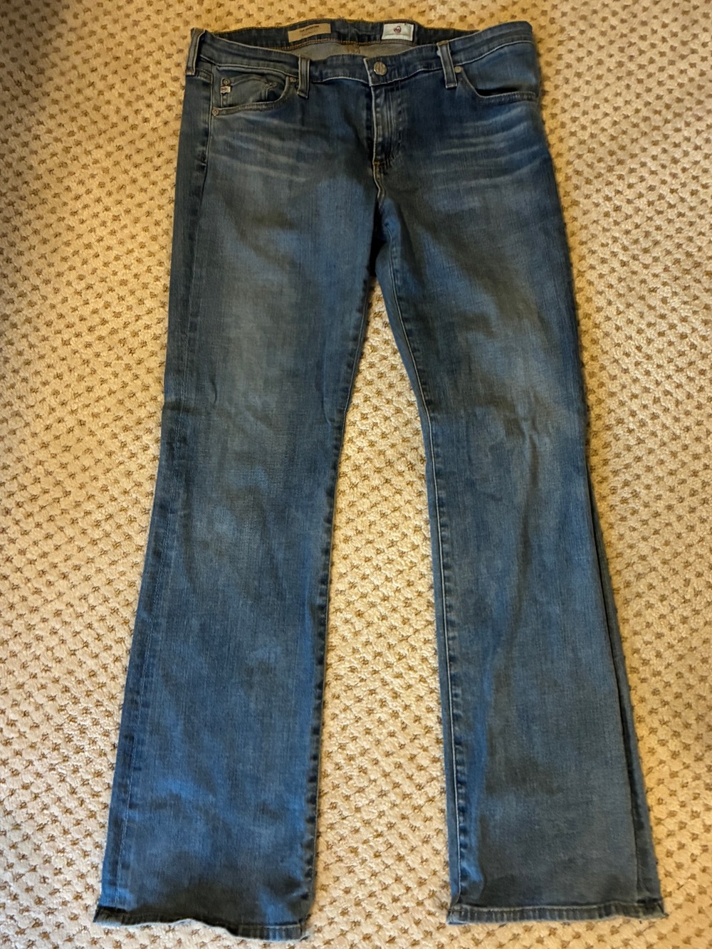 AG Classic Women's Blue Denim Jeans - Flare Leg